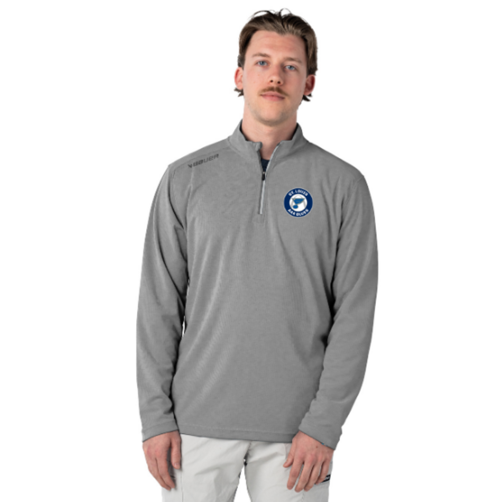 Bauer AAA Blues Bauer S26 Performance 1/4 Zip (SENIOR) GREY