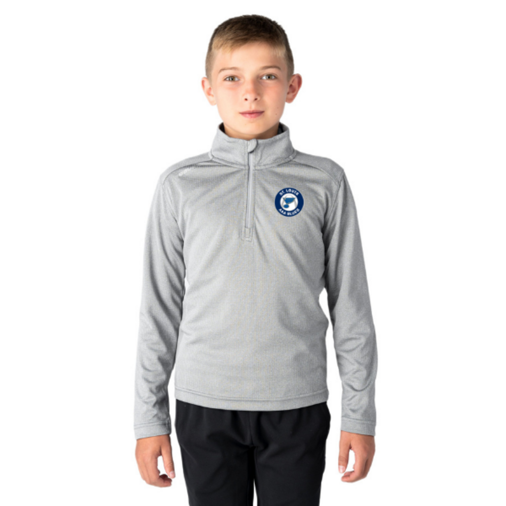 Bauer AAA Blues Bauer S26 Performance 1/4 Zip (YOUTH) GREY