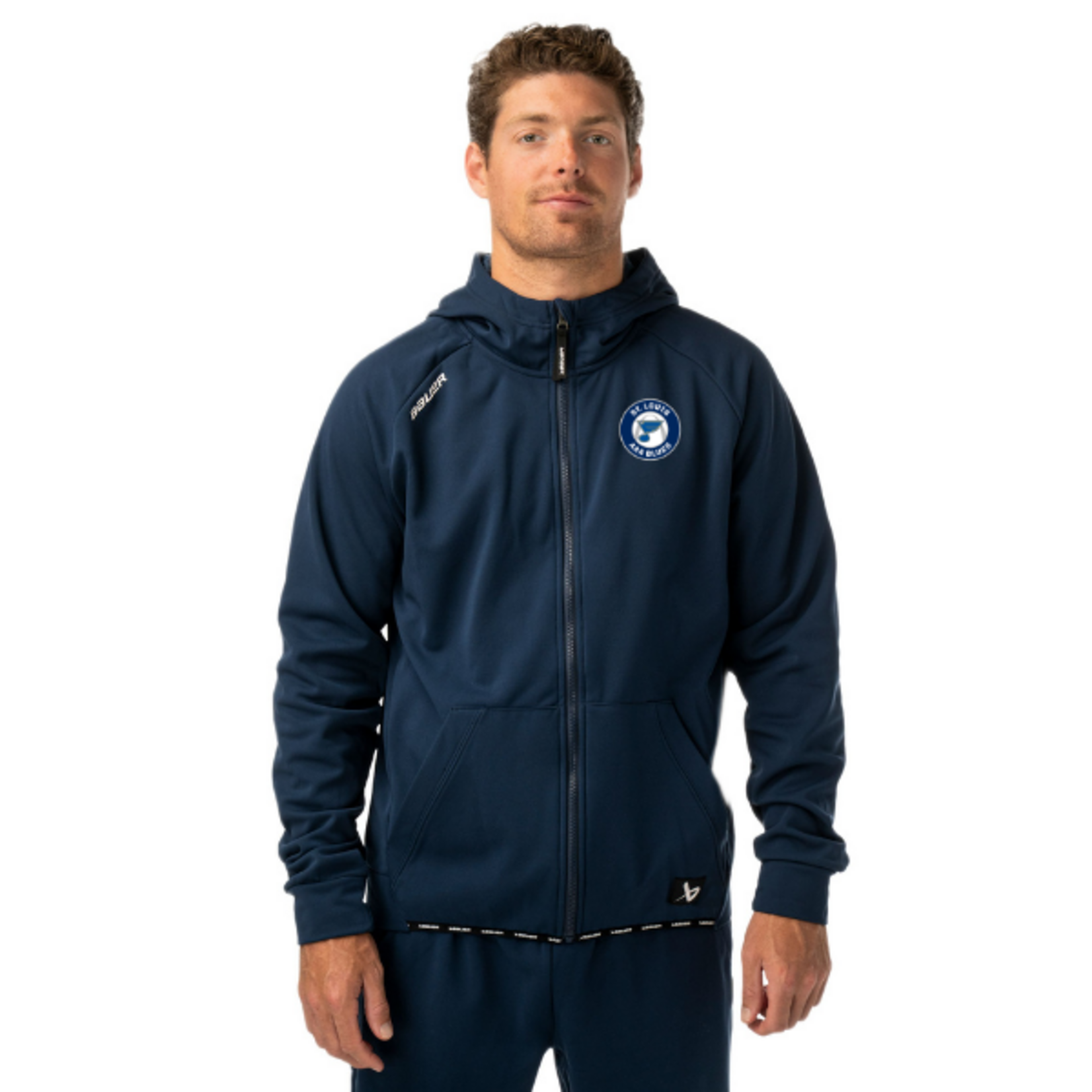 Bauer AAA Blues Bauer S26 Fleece Full Zip Hoodie (SENIOR)