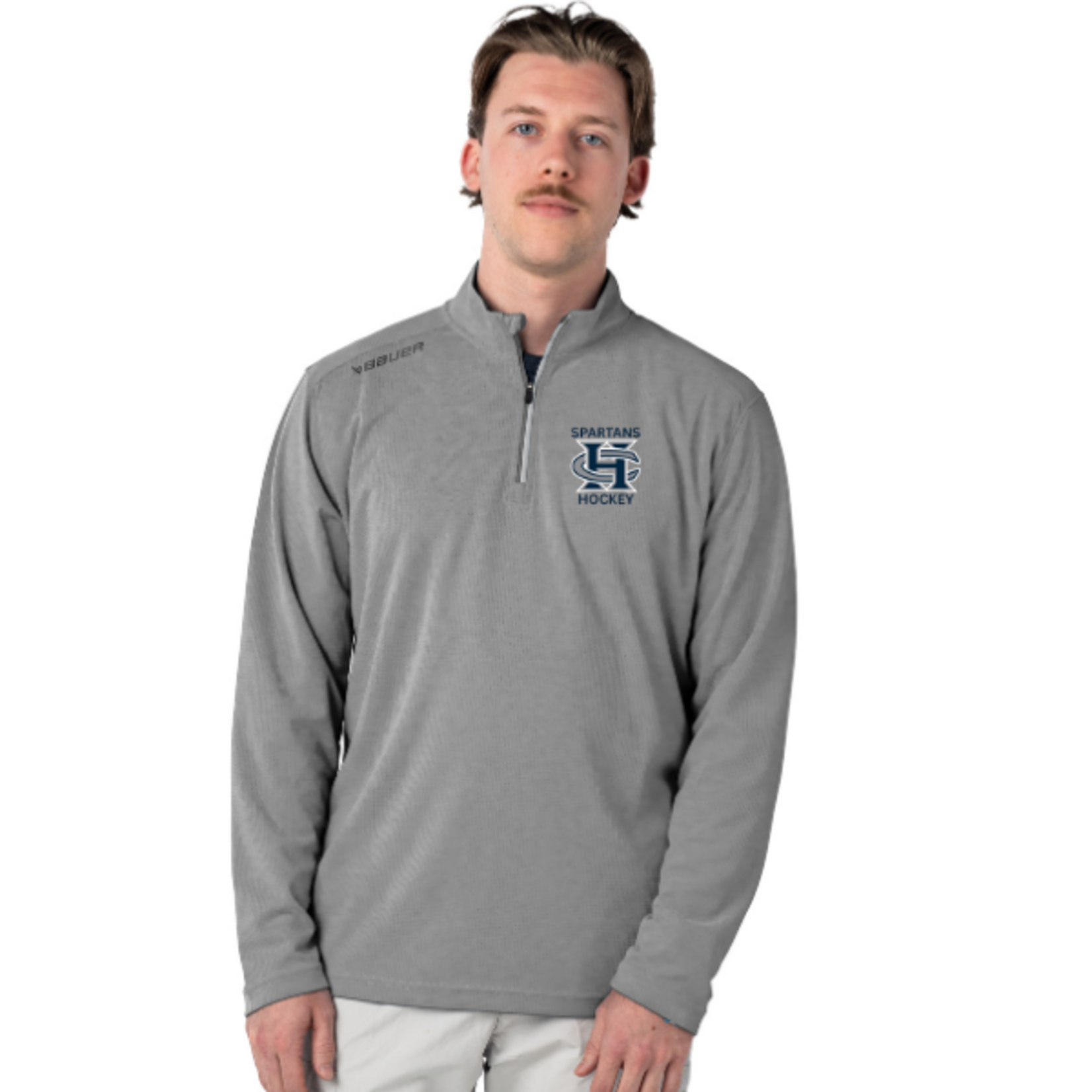 Bauer Francis Howell Central "Hockey Logo" Bauer S26 Performance 1/4 Zip (SENIOR) GREY