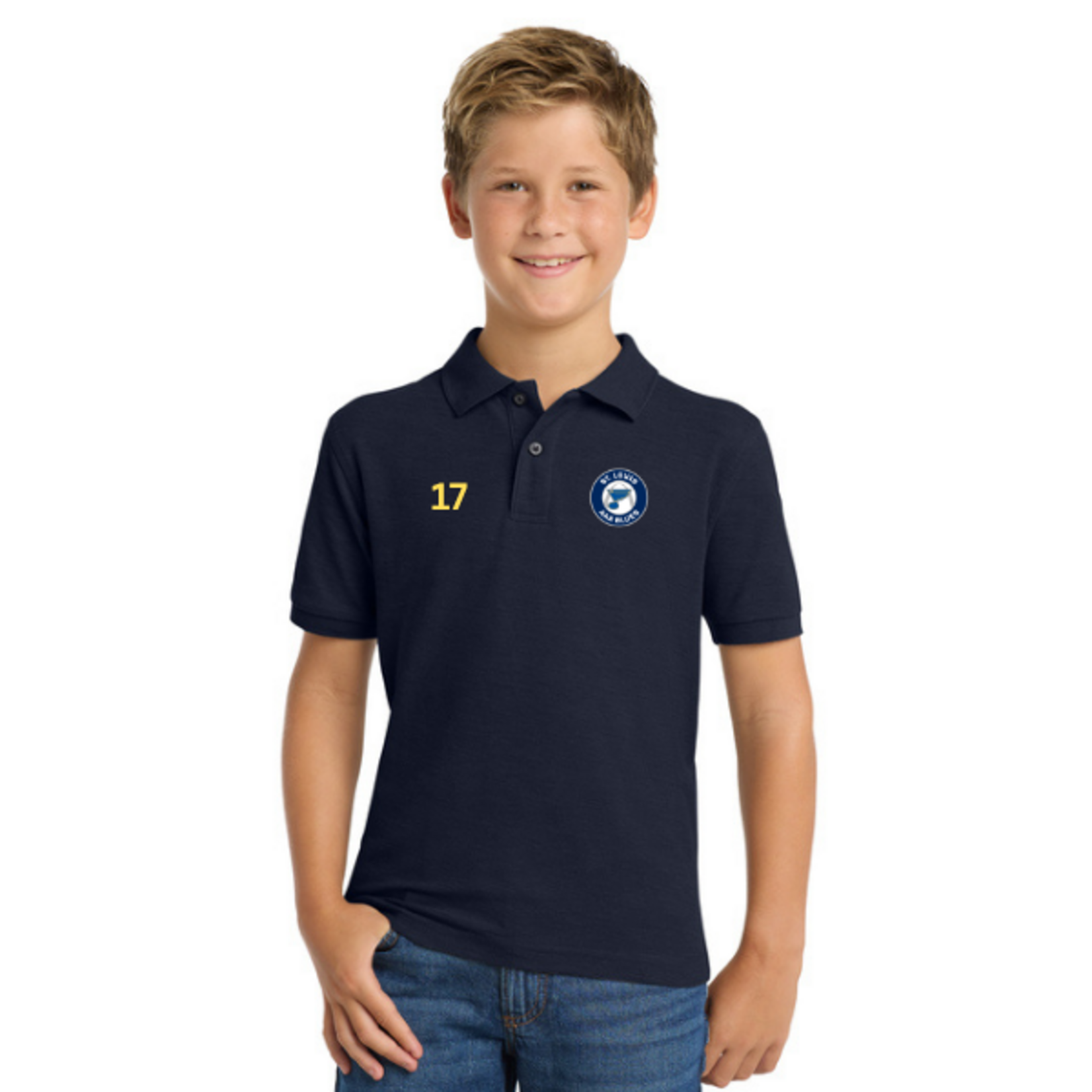 AAA Blues Silk Touch Polo (YOUTH)