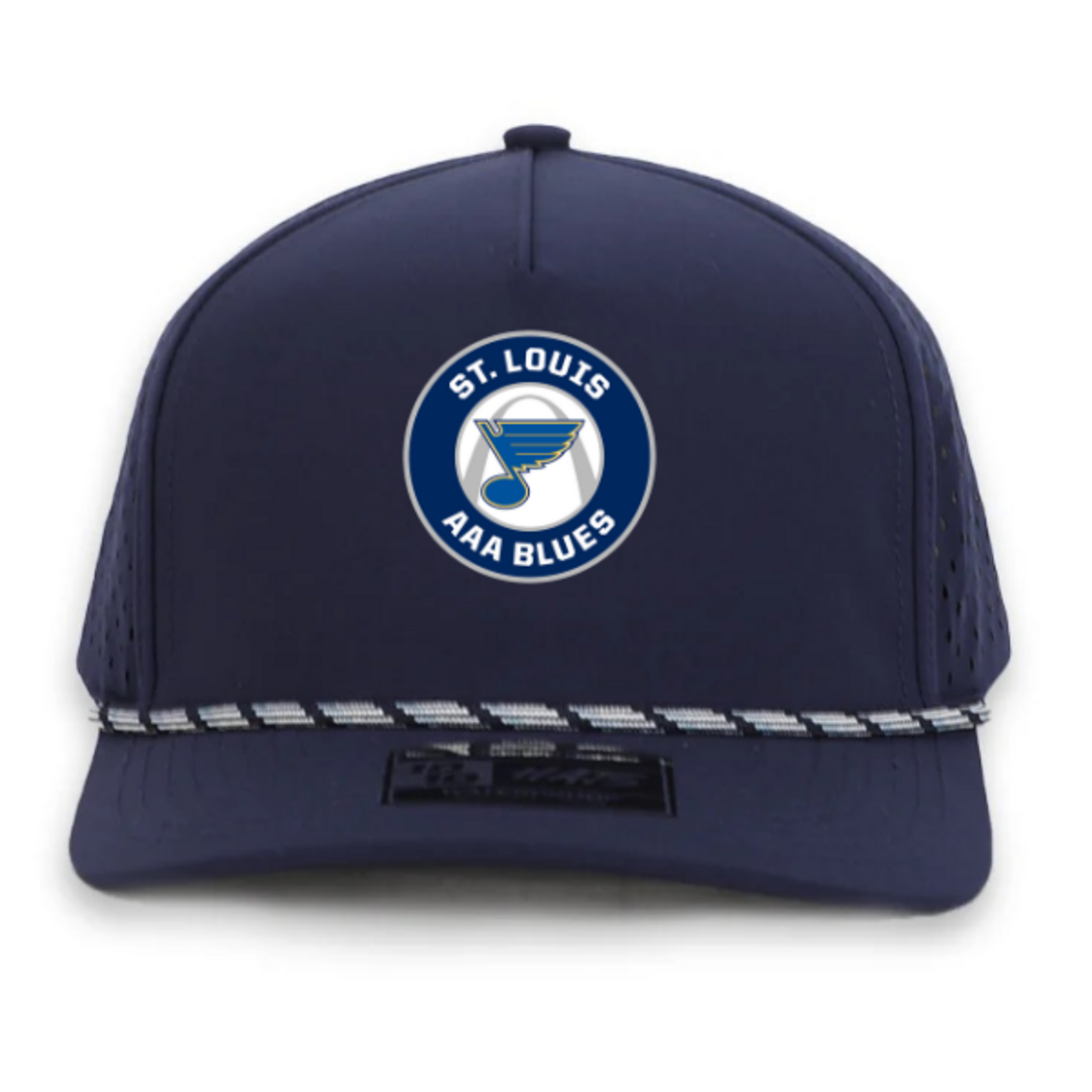 10/10 AAA Blues 10/10 5 Panel Rope Snapback Hat (NAVY)