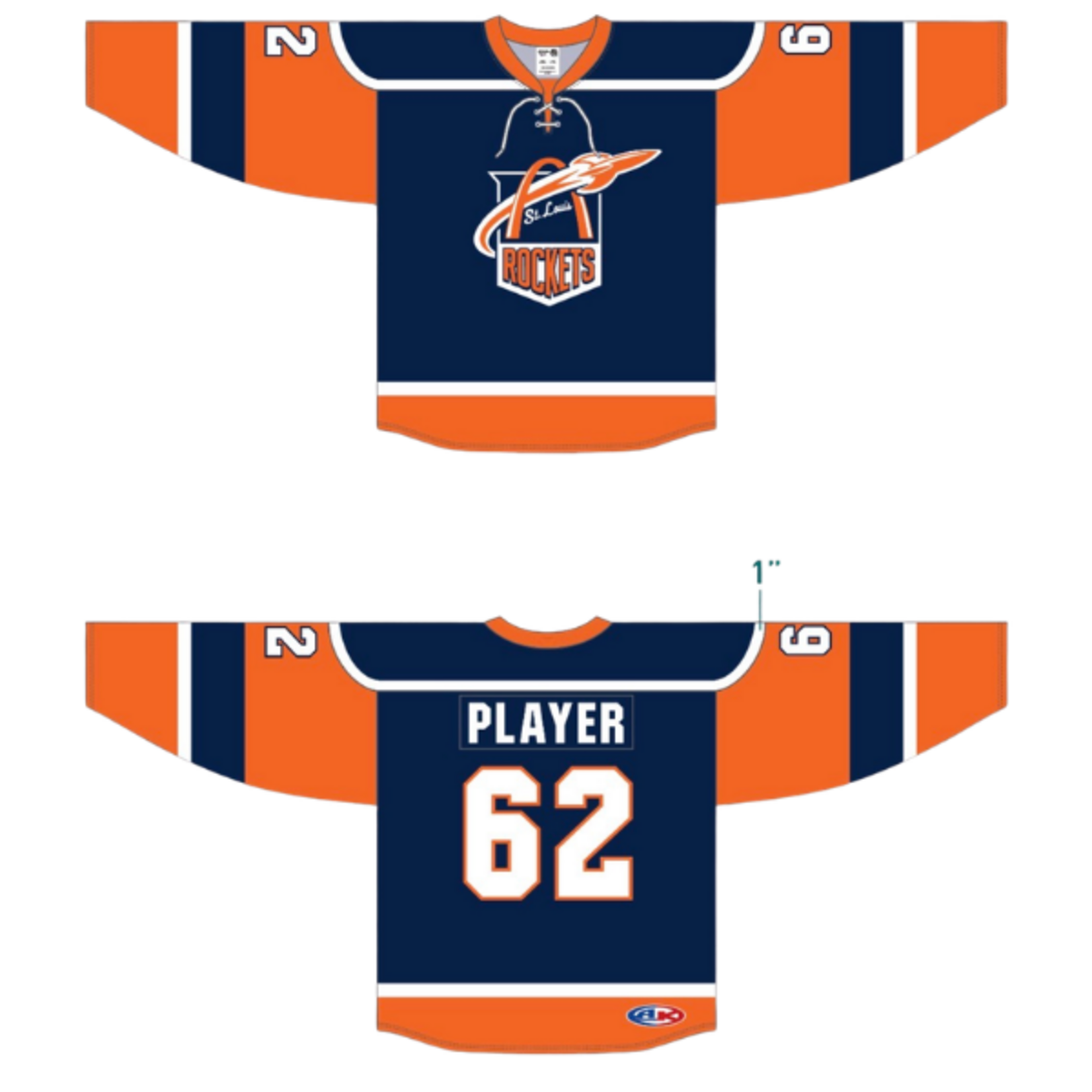 AK St. Louis Rockets Game Jersey (NAVY) Senior