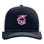 Richardson Rockets 112 Snapback Trucker Hat (Navy/White)
