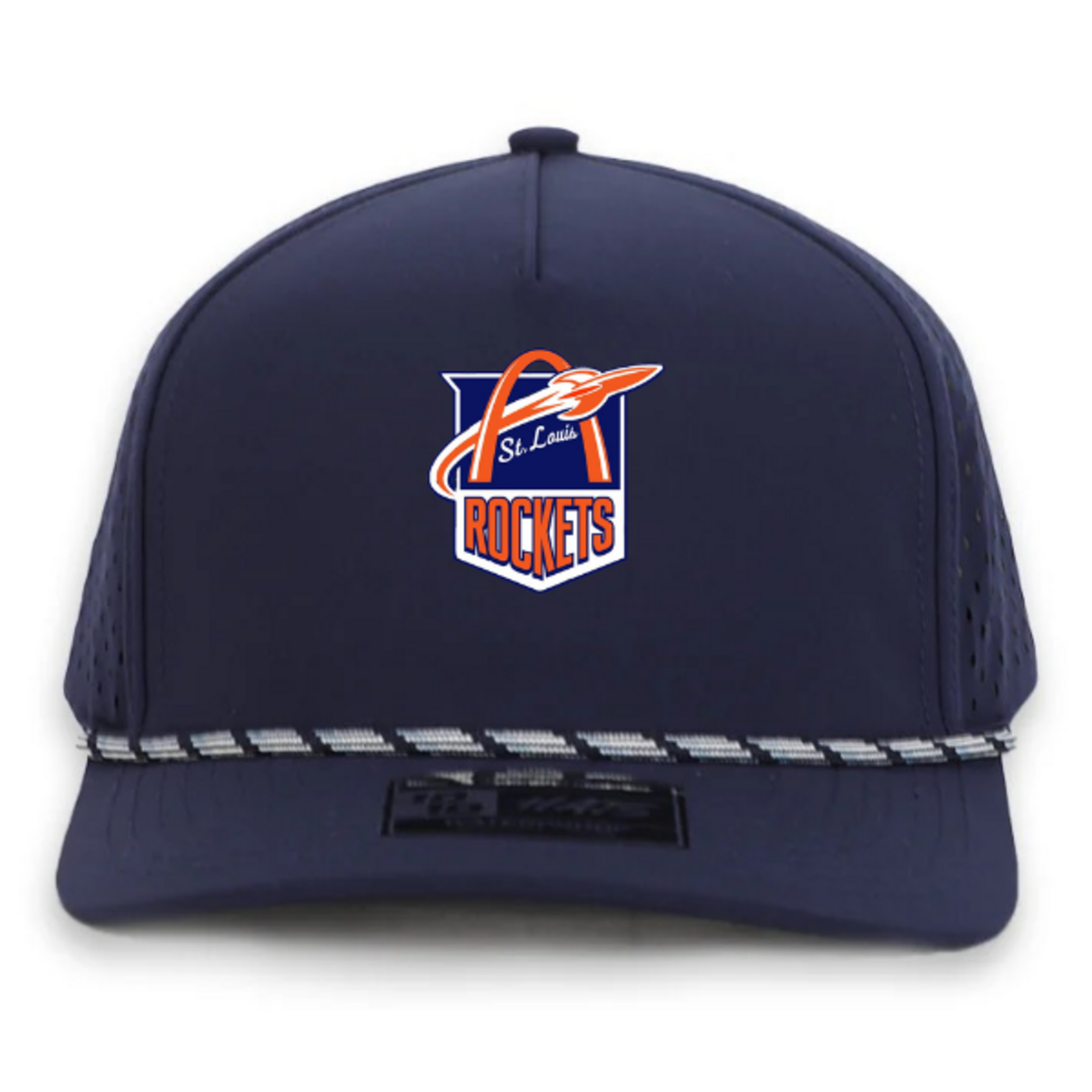 10/10 Rockets 10/10 5 Panel Rope Snapback Hat (NAVY)