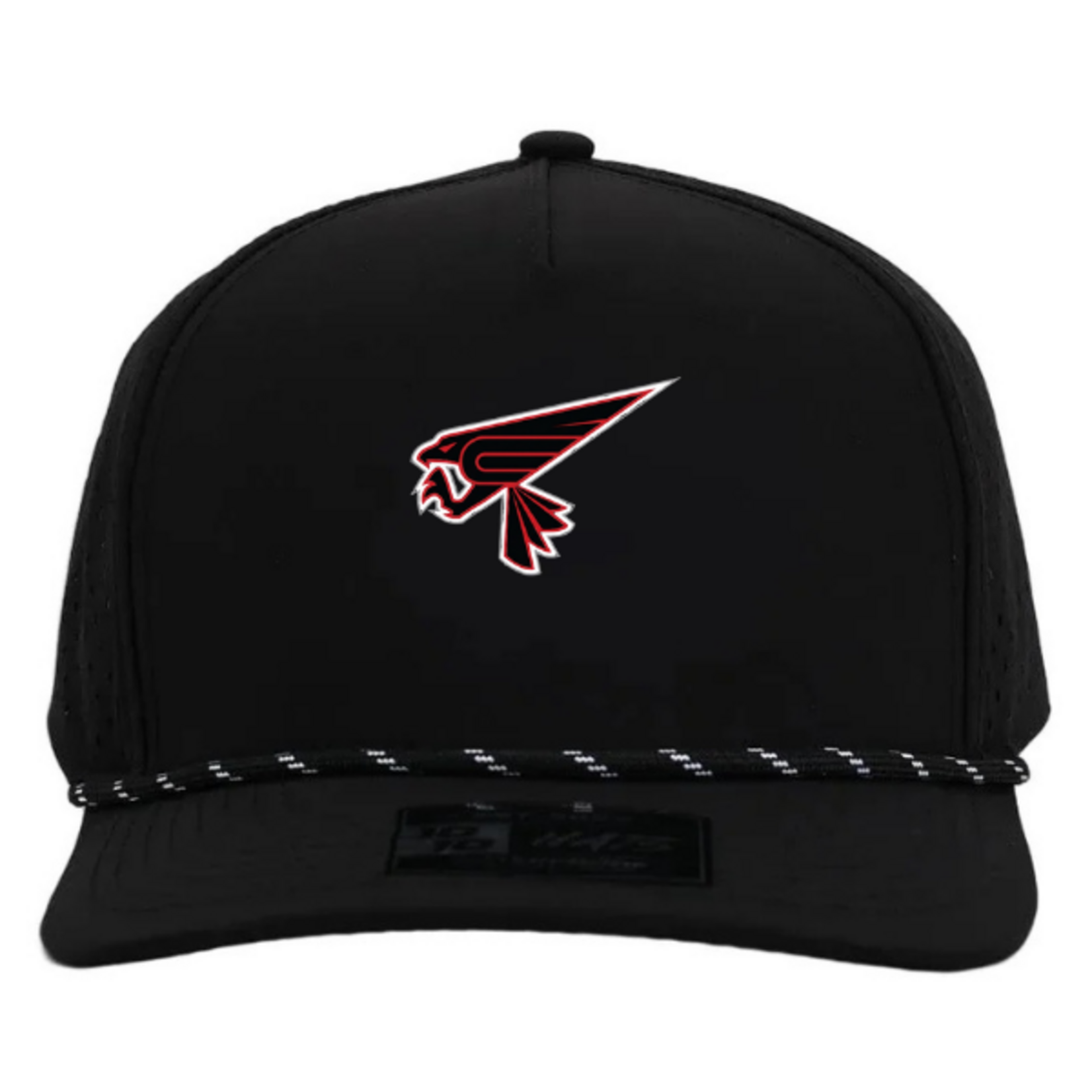 10/10 Chesterfield 10/10 5 Panel Rope Snapback Hat (BLACK)