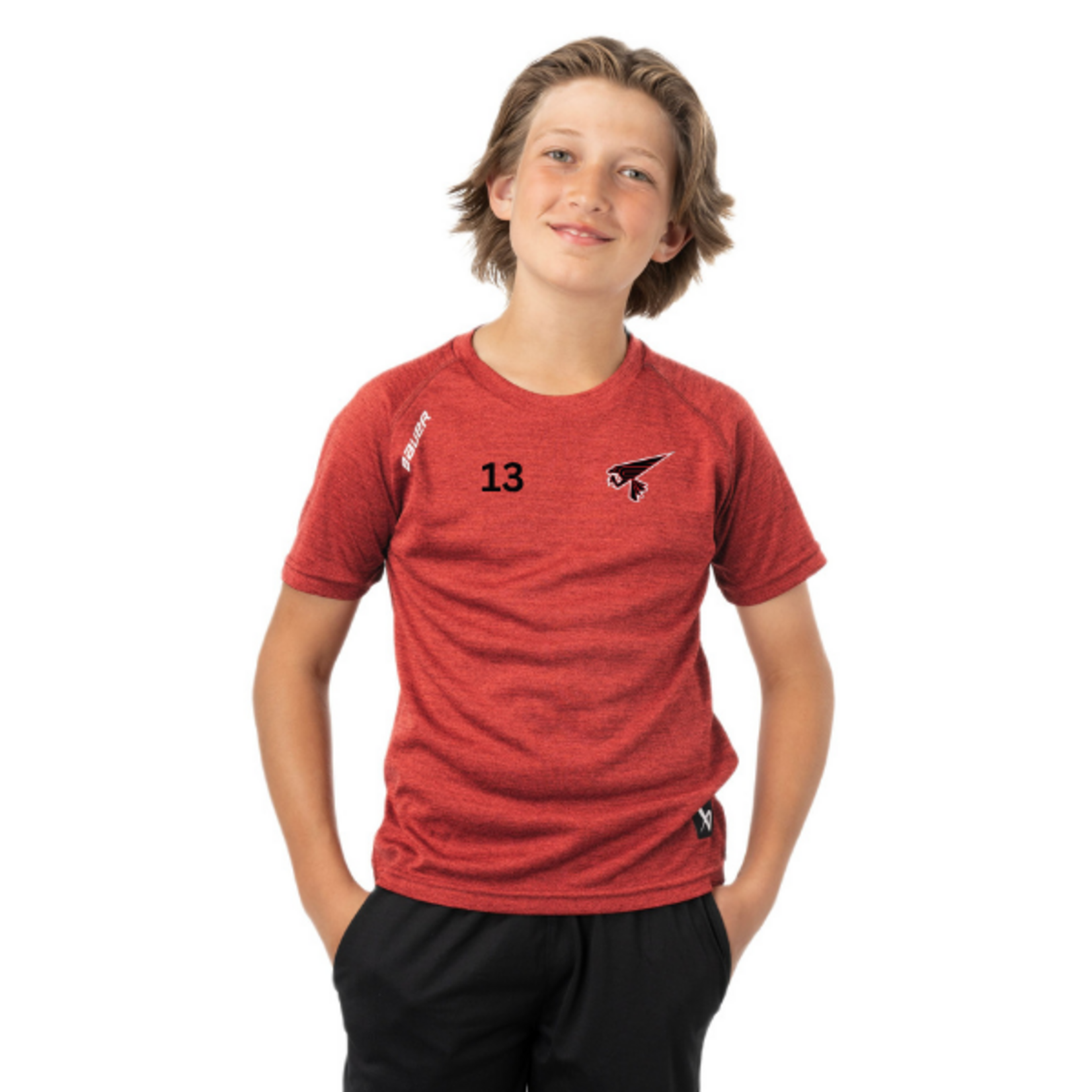 Bauer Chesterfield S24 Bauer Team S/S Tech Tee (YOUTH) RED