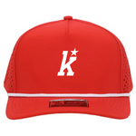10/10 Kirkwood 10/10 5 Panel Dryfit Snapback Hat (RED)