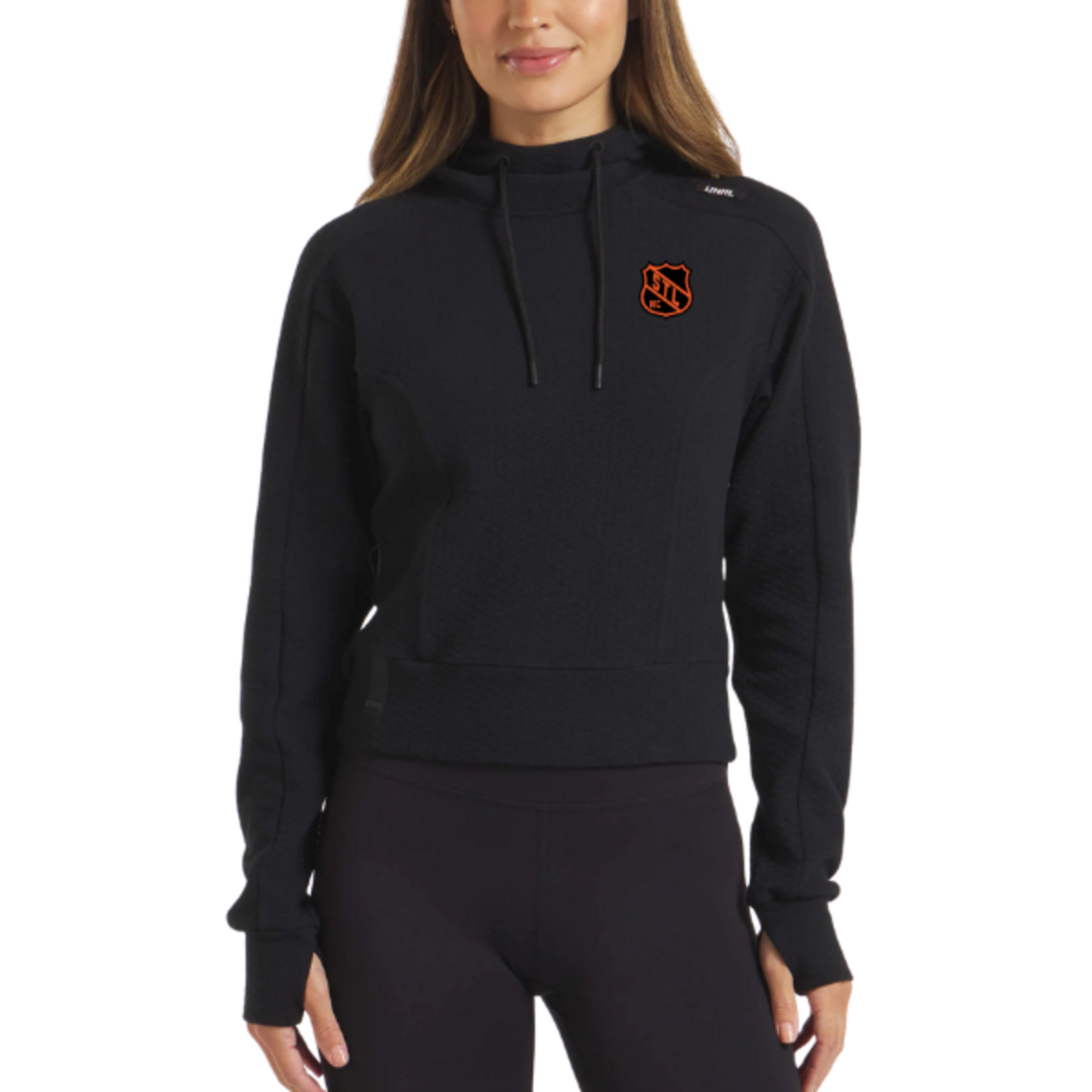 UNRL Hockey Club LuxBreak Oversized Hoodie (WOMENS) BLACK