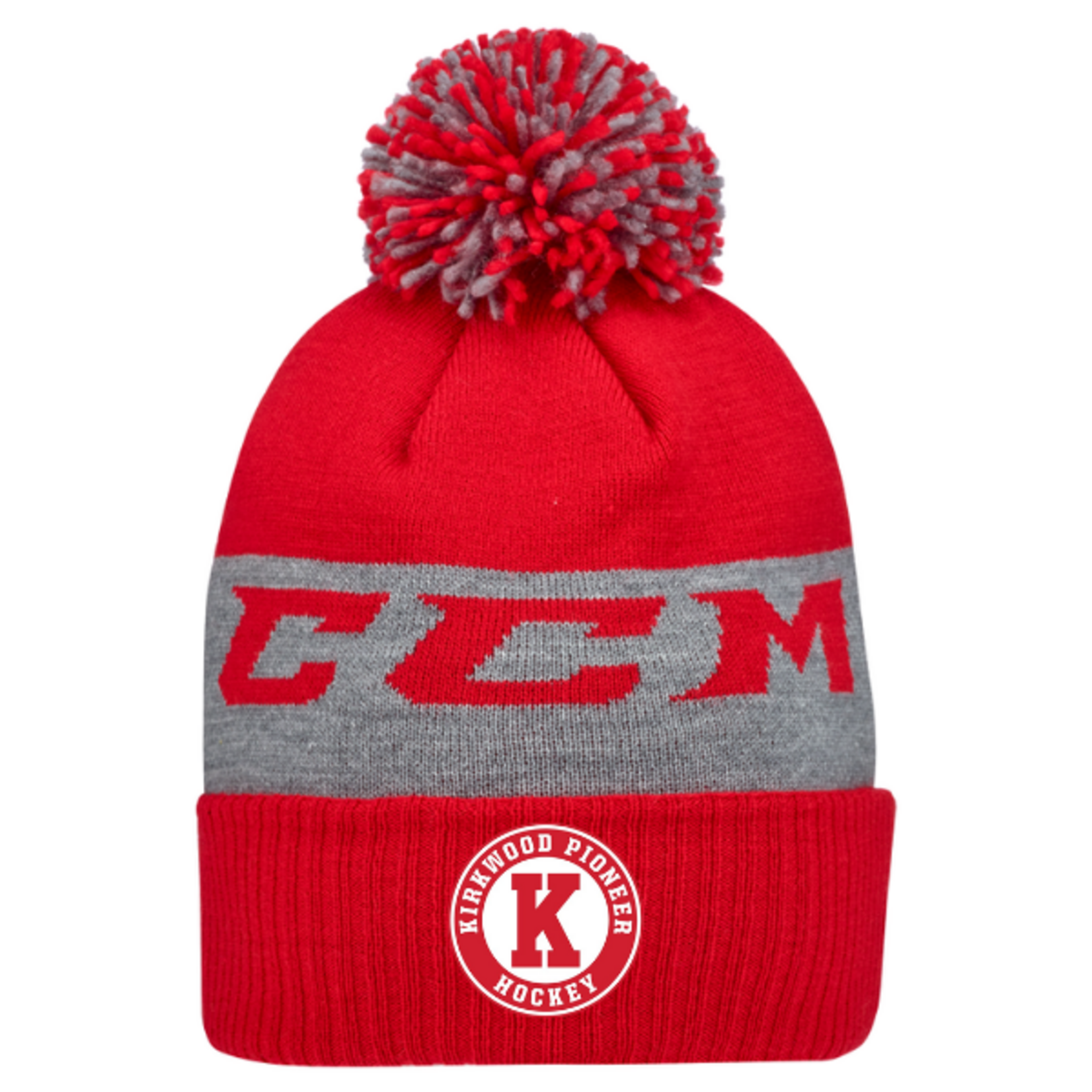 CCM *SALE ITEM* Kirkwood High CCM Fleece Pom Knit (RED)