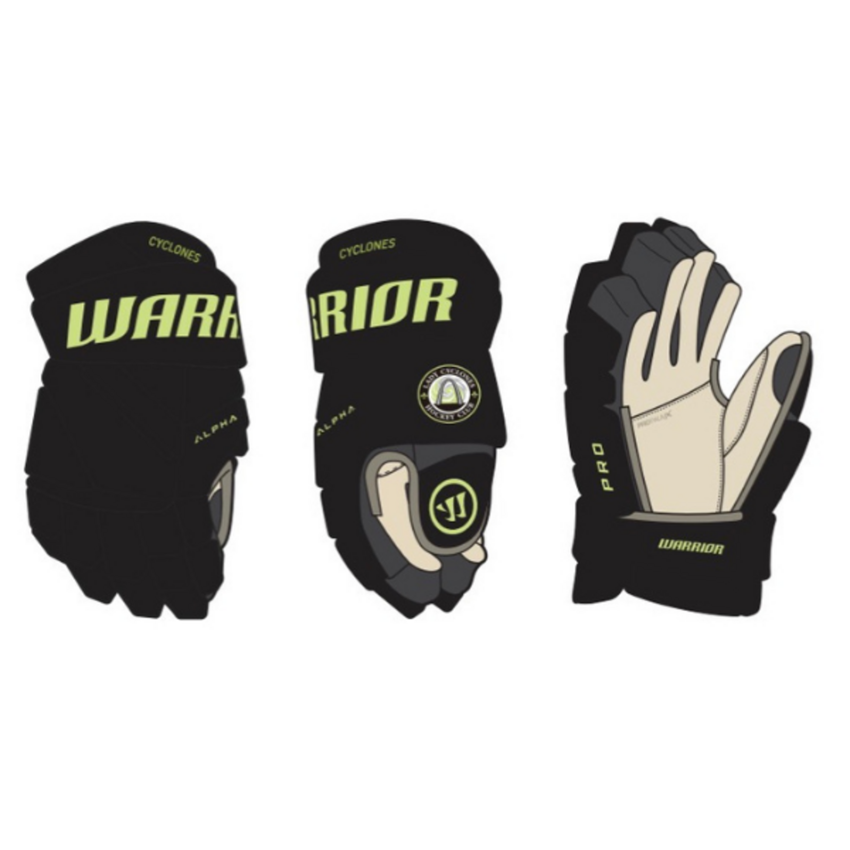 Warrior Lady Cyclones Warrior Custom Alpha Glove (SENIOR)
