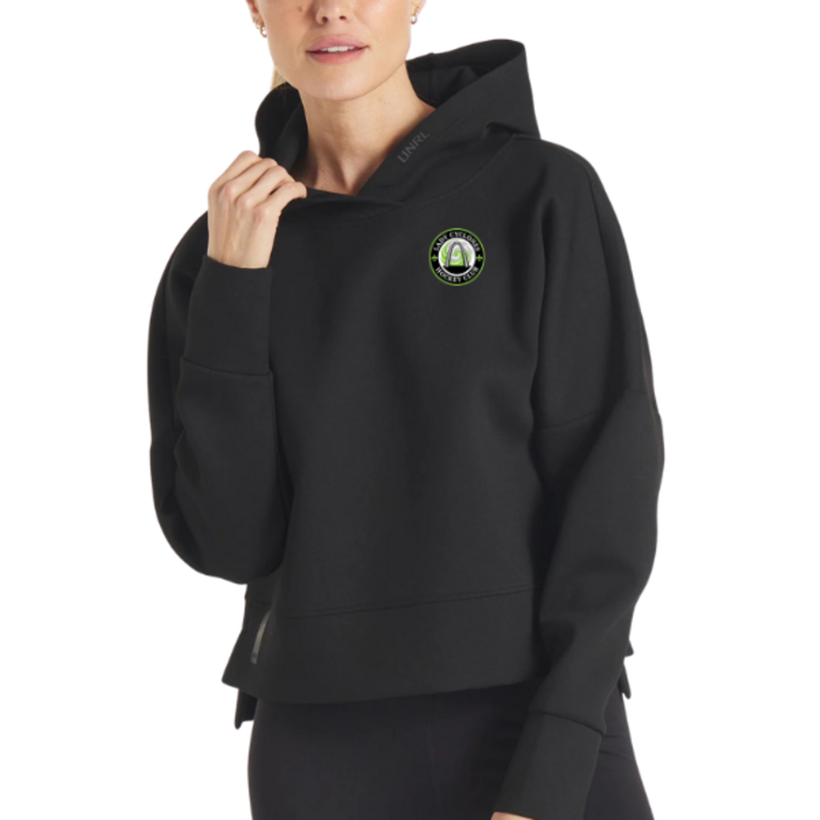 UNRL Lady Cyclone LuxBreak Oversized Hoodie (WOMENS) BLACK