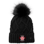 New Era Pekin Faux Fur Pom Beanie (WOMENS) BLACK