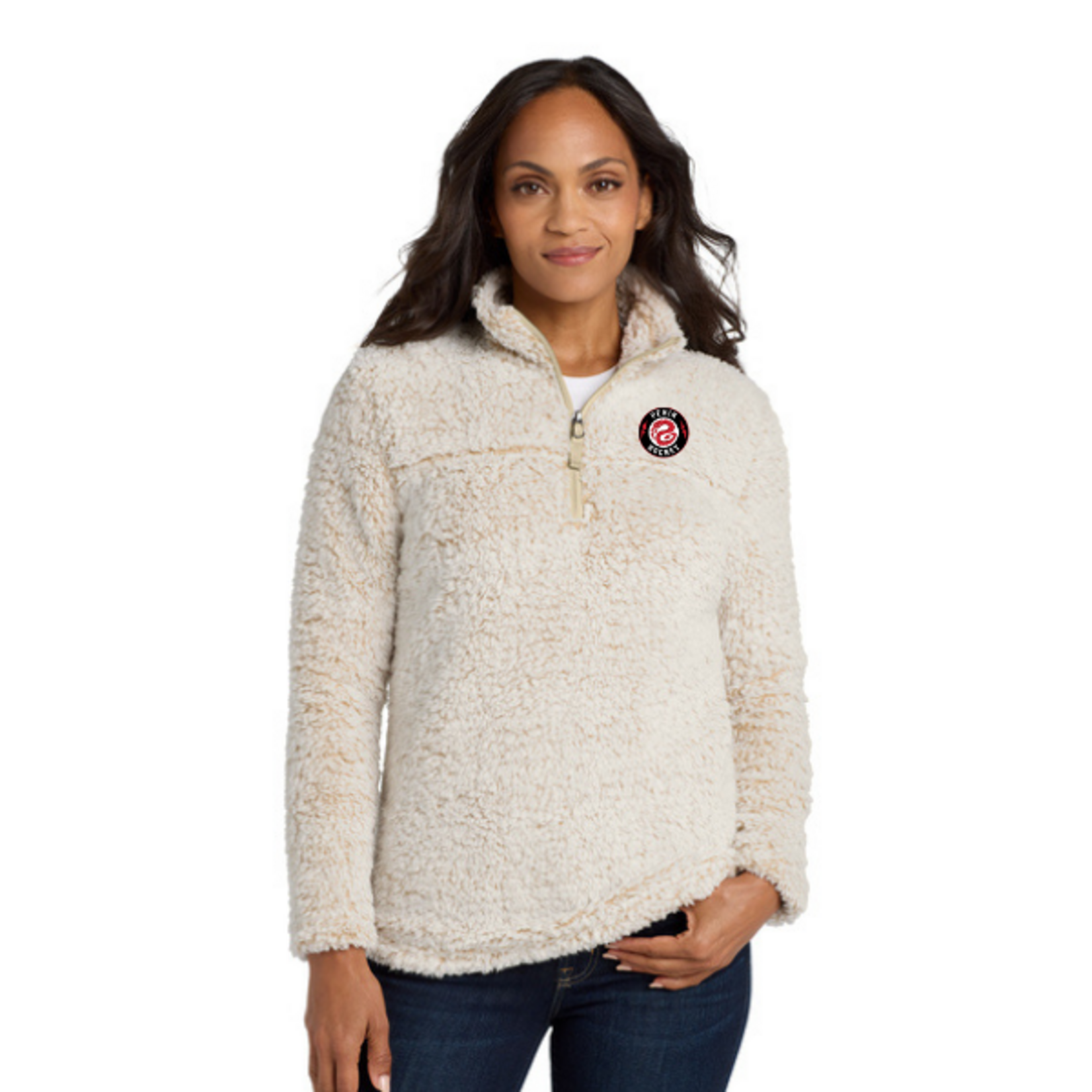 Pekin L130 Cozy 1/4 Zip Fleece (WOMENS) Oatmeal