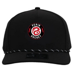 10/10 Pekin 10/10 5 Panel Rope Snapback Hat (BLACK)