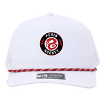 10/10 Pekin 10/10 5 Panel Rope Snapback Hat (WHITE)