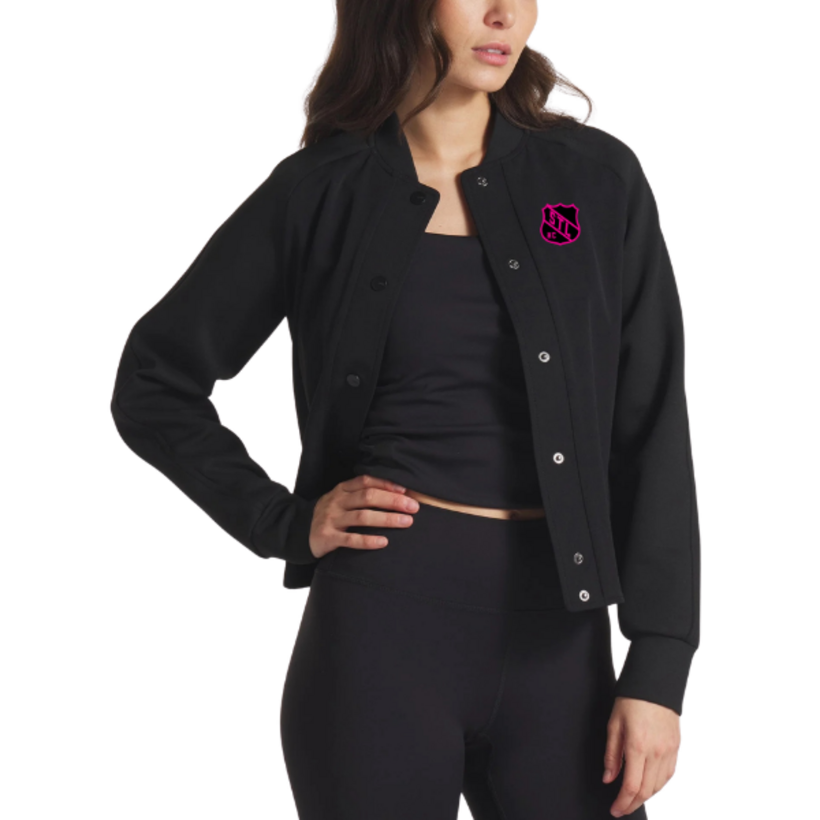 UNRL Hockey Club Girls UNRL Jetset Bomber Jacket (WOMENS) Black