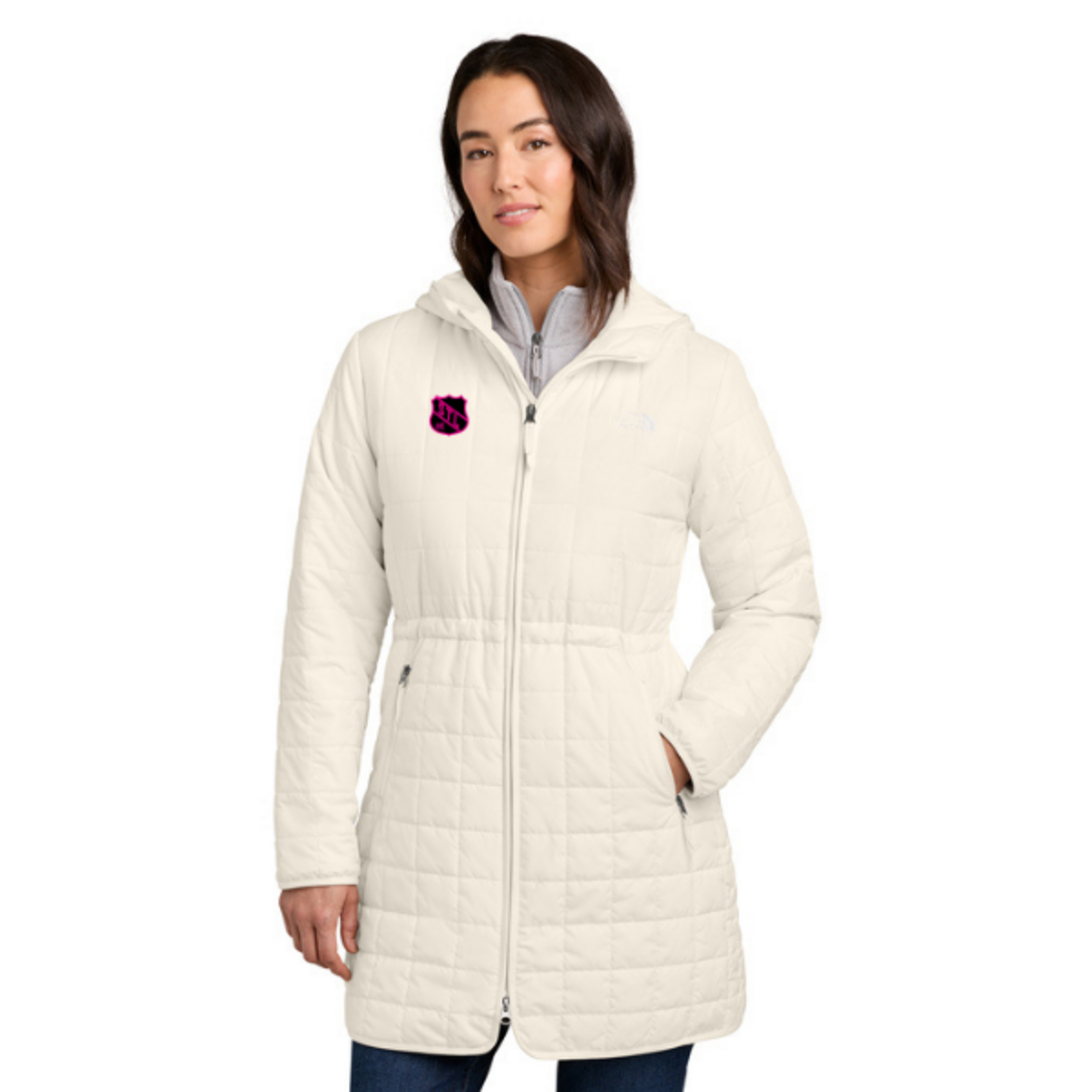 The North Face Hockey Club Girls Women’s Iron Drift Quilted Hooded Parka (WHITE DUNE)