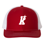 Richardson Kirkwood 112 Snapback Trucker Hat (Red/White)