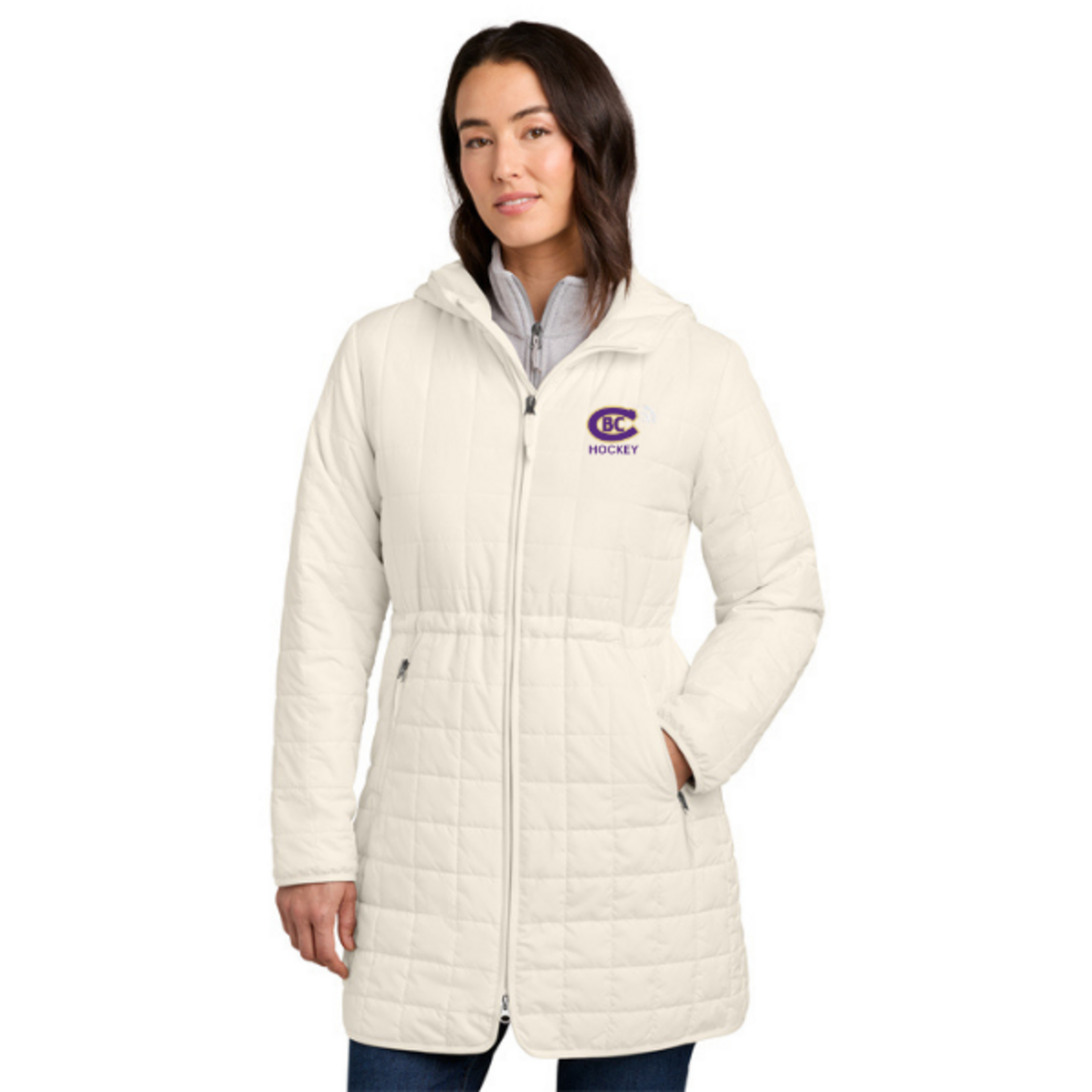 The North Face CBC Women’s Iron Drift Quilted Hooded Parka (WHITE DUNE)