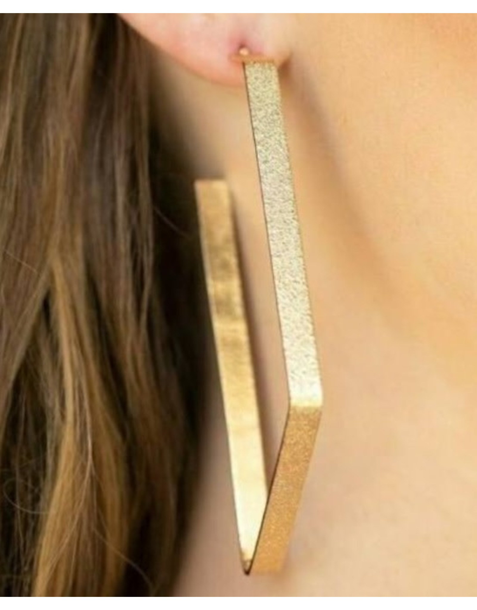 BELL'S BOUTIQUE Way Over the Edge Gold Earring