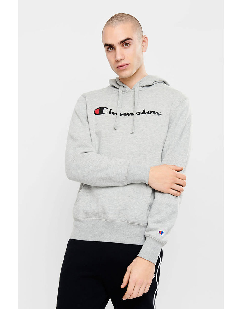 CHAMPION HOODIE CHAMPION MENS SCRIPT OXFORD HEATHER