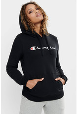 CHAMPION HOODIE CHAMPION WOMENS SCRIPT BLACK