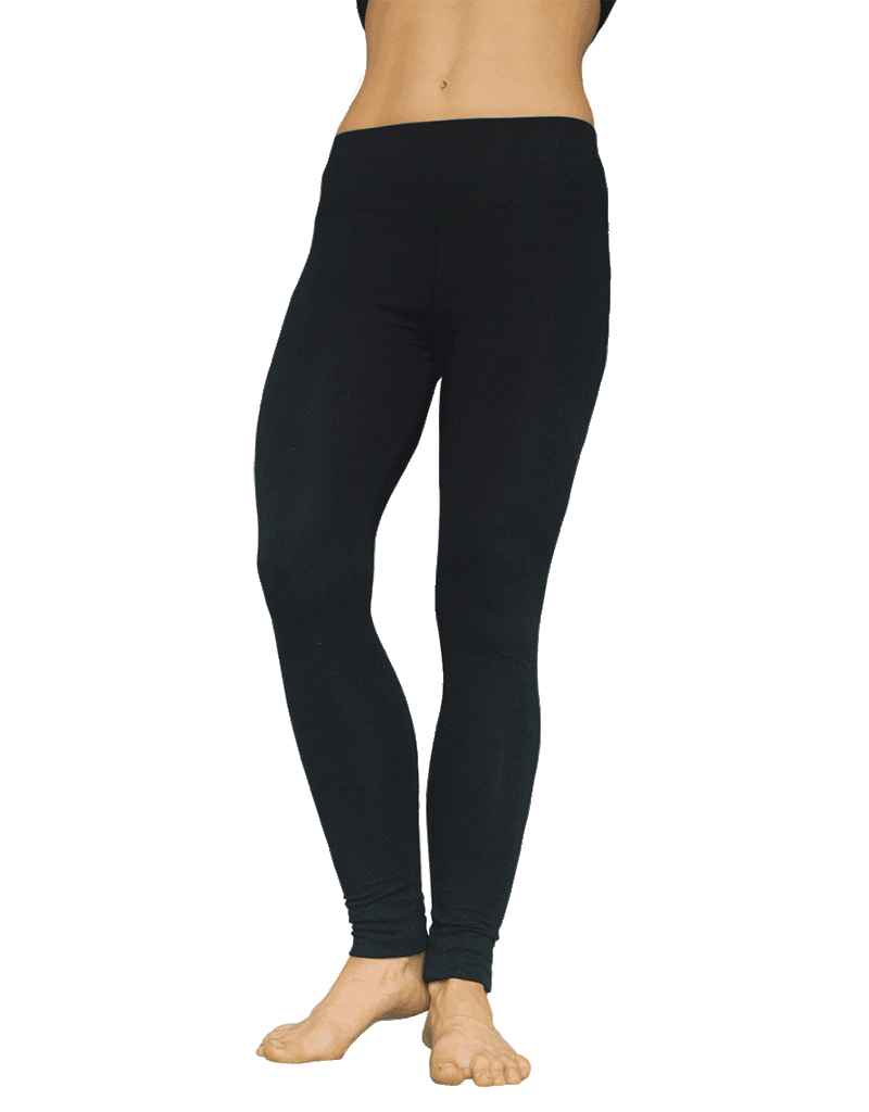 BAMBOO TIGHTS BAMBOO WOMENS FULL LENGTH BLACK