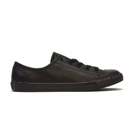 CONVERSE CONVERSE WOMENS DAINTY ALL BLACK LEATHER