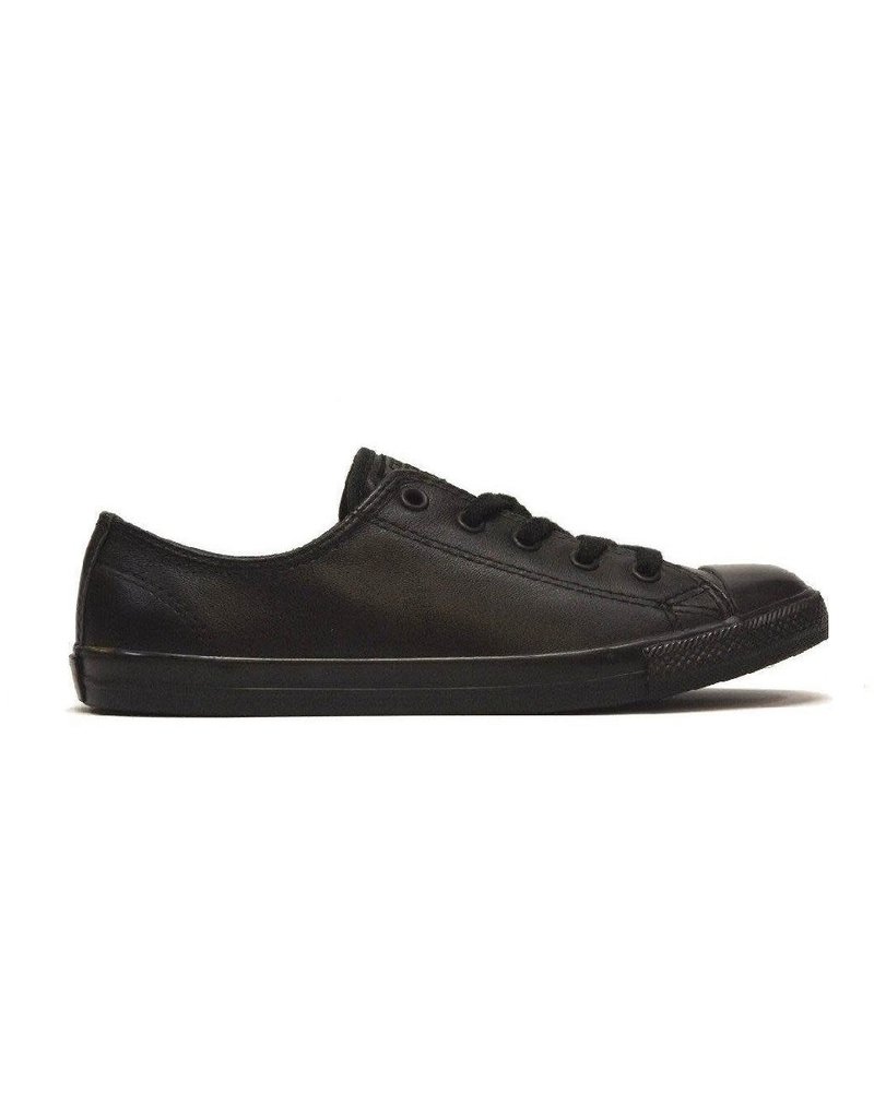 CONVERSE CONVERSE WOMENS DAINTY ALL BLACK LEATHER