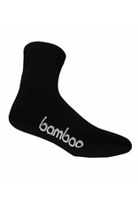 BAMBOO SOCK BAMBOO BLACK CREW MENS 4-6 WOMENS 6-10