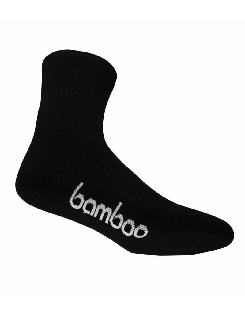 BAMBOO SOCK BAMBOO BLACK CREW MENS 10-14  L