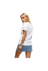 CHAMPION T-SHIRT CHAMPION WOMENS SCRIPT CVRGN WHITE