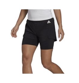 ADIDAS SHORT ADIDAS WOMENS 2 IN 1 BLACK GL4033