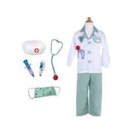 Green Doctor Set, Includes 6 Accessories, Size 3-4