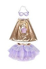 Super-Duper Tutu/Cape/Mask, Metallic Rose Gold/Lilac, Size 4-6
