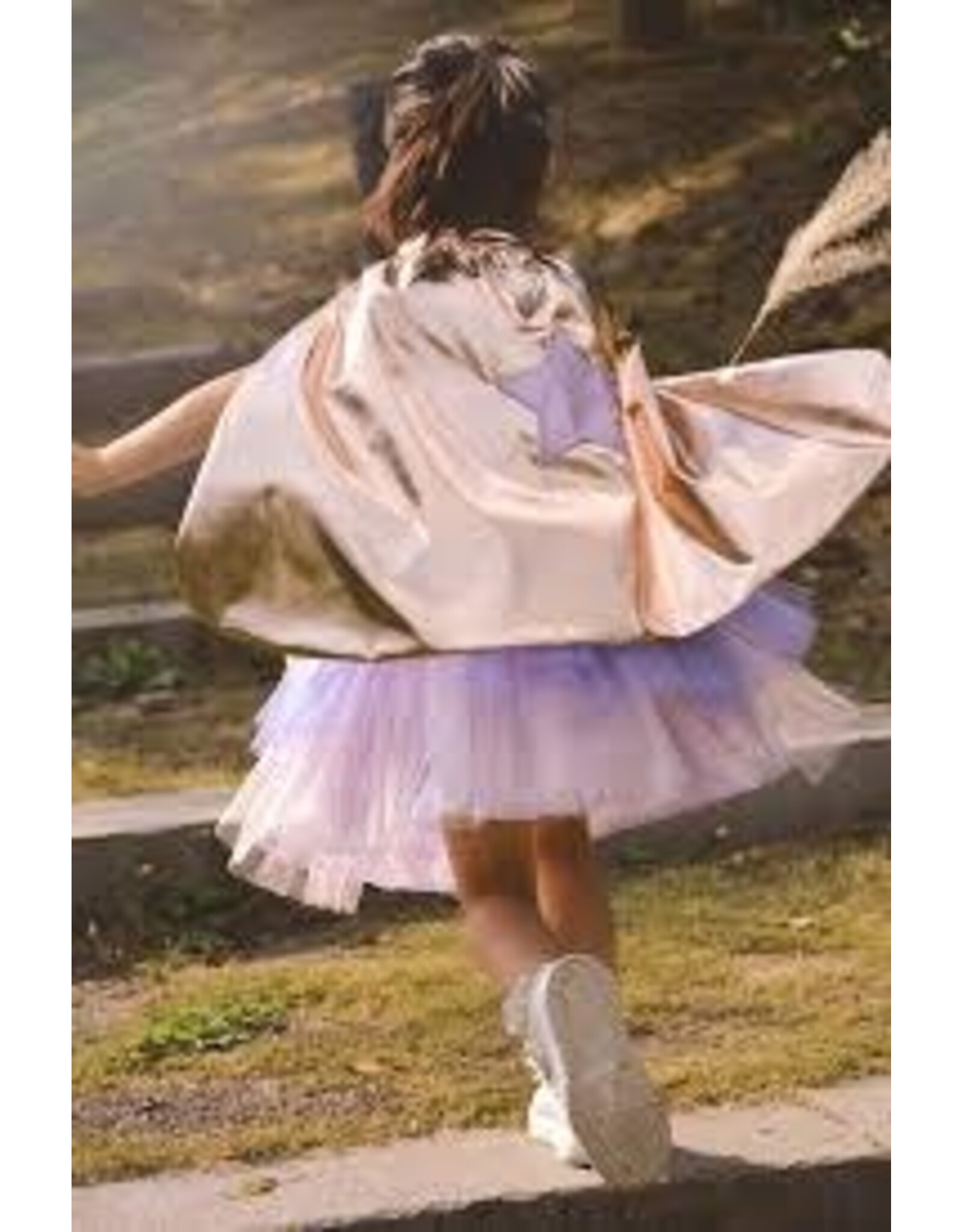Super-Duper Tutu/Cape/Mask, Metallic Rose Gold/Lilac, Size 4-6