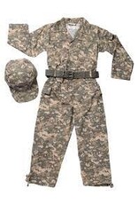 Jr. Camouflage Suit w/Cap & Belt, size 4/6