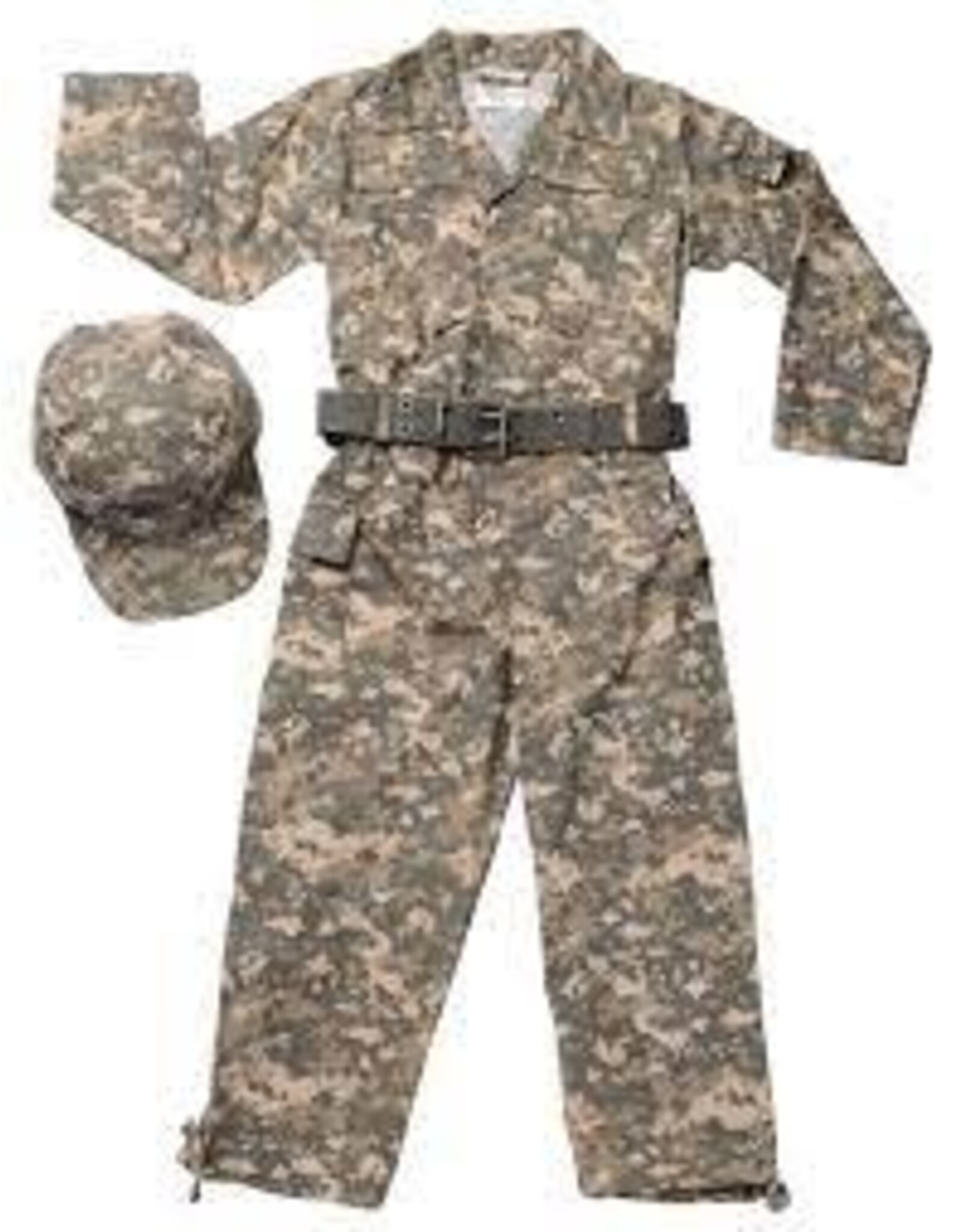 Jr. Camouflage Suit w/Cap & Belt, size 4/6