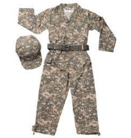 Jr. Camouflage Suit w/Cap & Belt, size 4/6