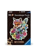 WOOD: Colorful Fox 150 pc Shape Puzzle