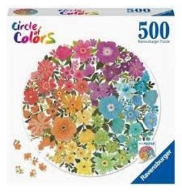 Flowers 500 pc Round Puzzle
