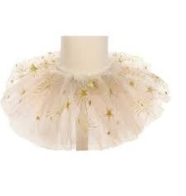 Sparkle Star Tutu, White/Gold, Size 4-6