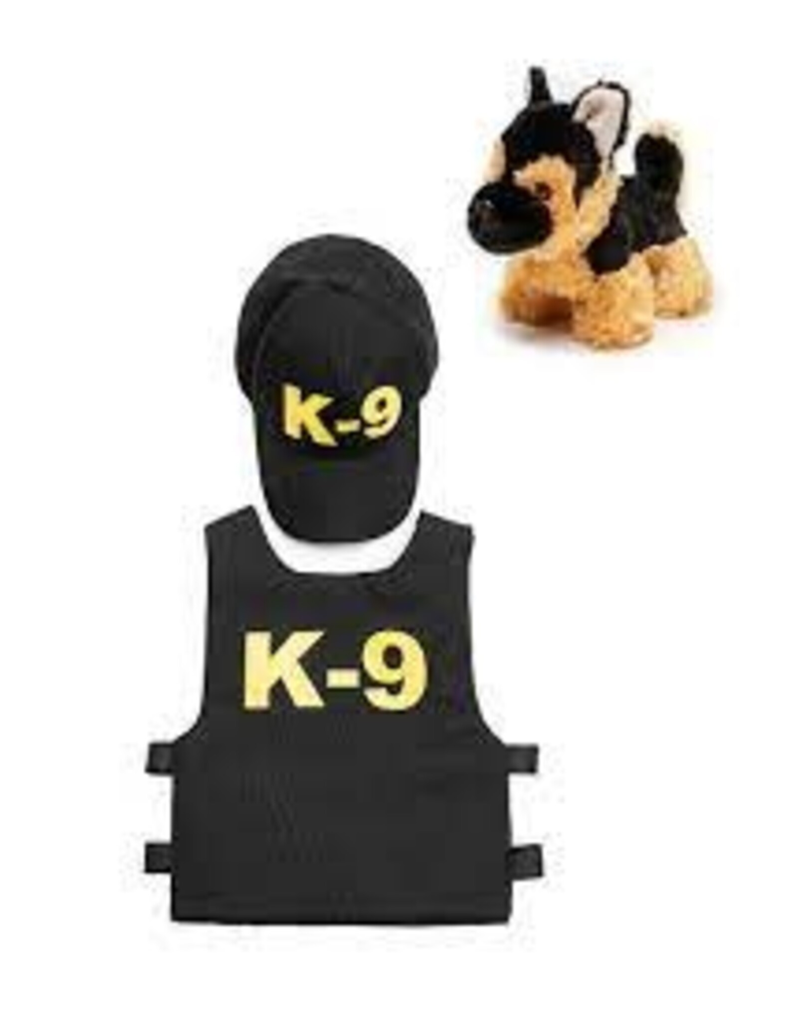 K9 Unit Police Set, Vest, Hat & Plush Puppy, Size 3-4