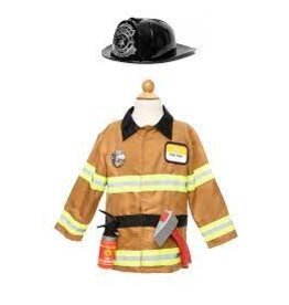 Firefighter Set, Includes 5 Accessories, Tan, Size 5-6