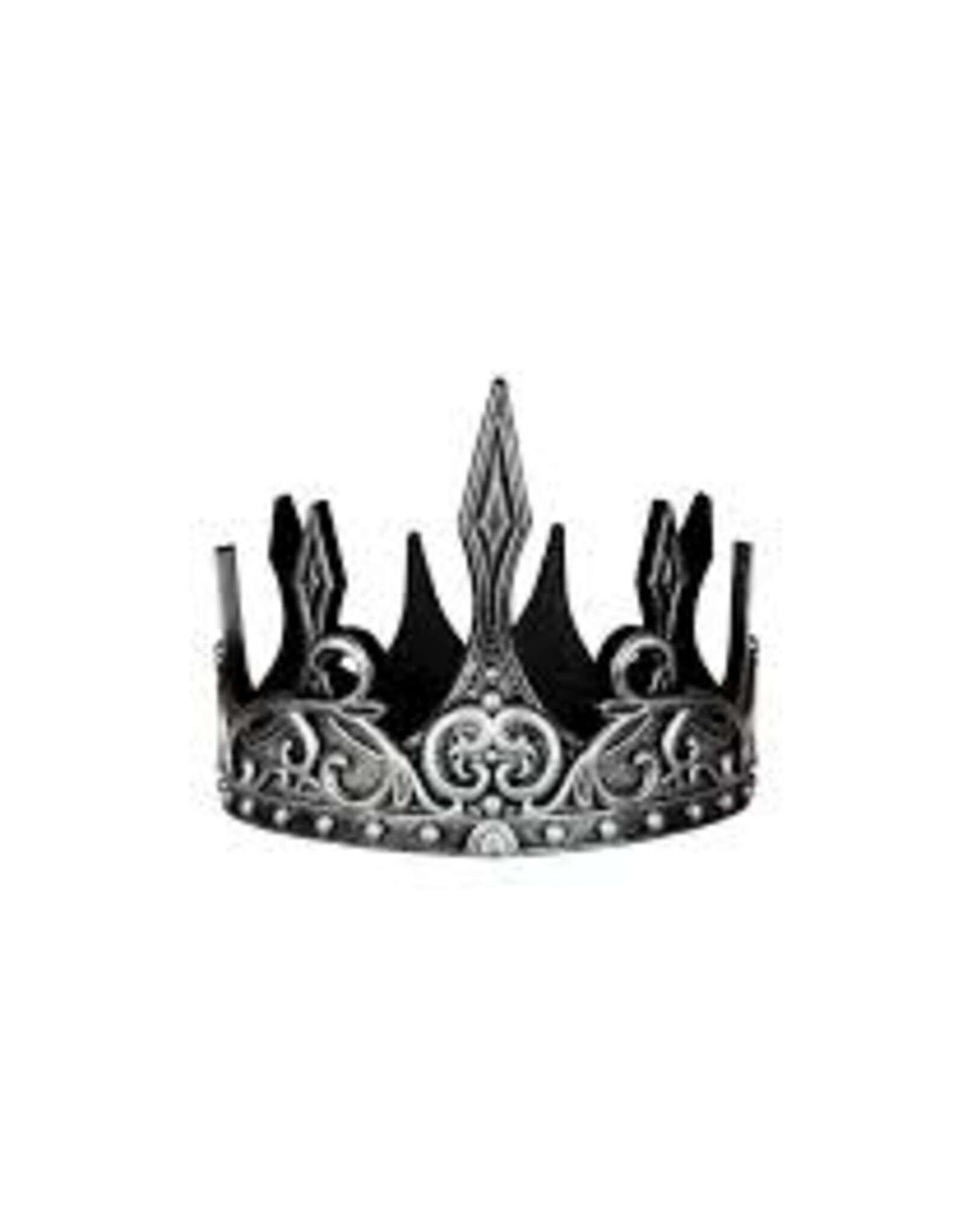 Medieval Crown, Silver/Black