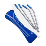 ABBOTT ABBOTT Straws & Brush In Pouch S/4 - Blue DISC