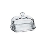 ABBOTT ABBOTT Rectangular Covered Glass Butter Dish 7"