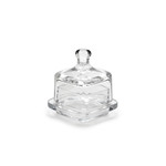 ABBOTT ABBOTT Small Square Covered Glass Butter Dish