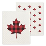 ABBOTT ABBOTT Maple Leaf Swedish Dishcloth S/2